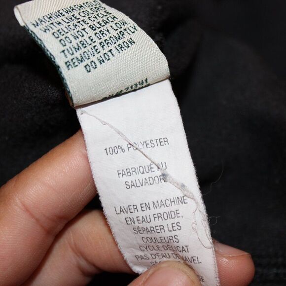 L.L. Bean Black Fleece Full Zip Up Classic-Fit Winter Jacket Women's XS PETITE - Picture 9 of 11